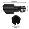Vechkom 2.5 "Inlet to 3.5" Outlet Exhaust Tip 7.48'' overall