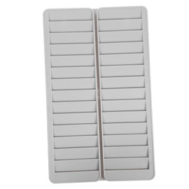 SHINEOFI Rack 28 Pocket Slots Wall Mounted Holder Employee Attendance Work Cards Organizer for Office Warehouse Punch-in Clock Out