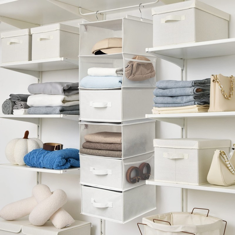 GRANNY SAYS 6-Shelf Hanging Organizer for Closet, Separable to 2