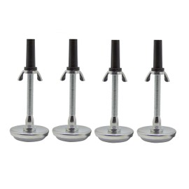 Kings Brand Furniture - Adjustable 5.8" Threaded Bed Frame Riser Glide Legs, Set of 4 Glides