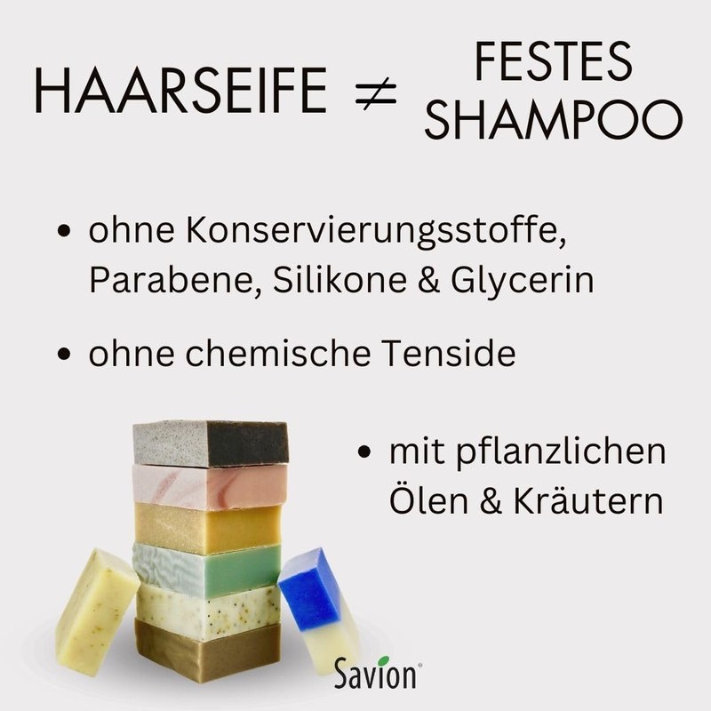 Savion 4+1 Organic Hair Soap Aloe Vera, Vegan, Handmade, Palm