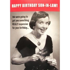 Humorous Son-In-Law Birthday Card (PLK9057)