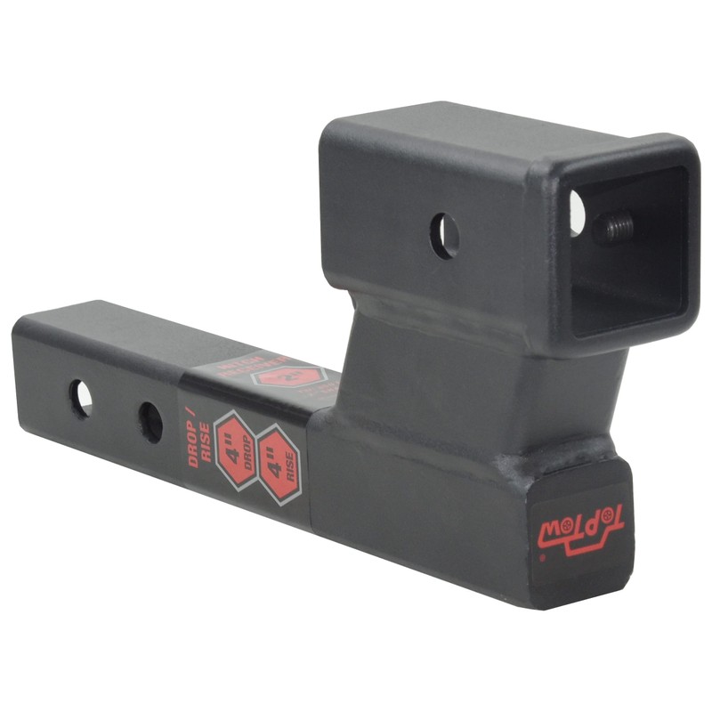 TOPTOW Trailer Receiver Hitch Extender Adapter 4" Drop/Riser, 8" and