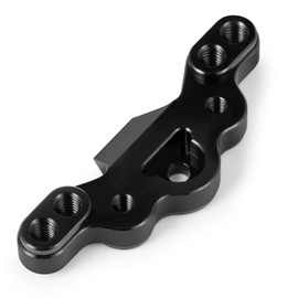 JGGZONE RC Car CNC Machined Aluminum Front Camber Block Upgrades Parts Accessories Compatible with 1/16 Losi Mini-B RC Car Buggy Replacement Parts - 1Pc Set Black