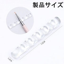 Nail Art Pen Holder 4pcs Gel Nail Brush Holder Nail Brush Holder Brush Stand Nail Tool Stable Non-Roll Transparent 5 Grid