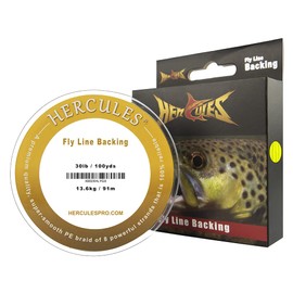HERCULES Fly Line Backing (Fluorescent Yellow, 30LB 300Yds)