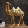Gold Brass Camel Figurine Small Statue Office Home Desk Decoration