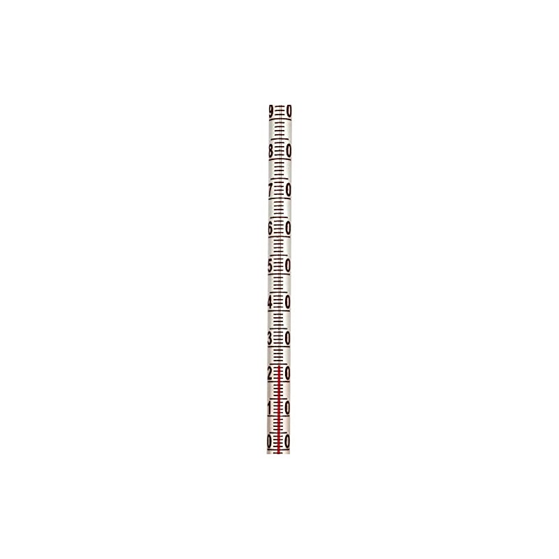 Red Spirit-Filled Total Immersion 12" Thermometer (-20 To 150 C)