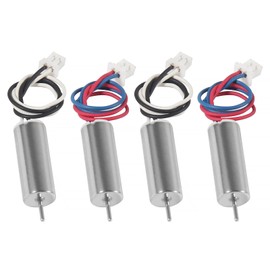 XIITIA 4pcs 615/6x15mm Motor 19000KV Insane Tiny Whoop Drone Frame Brushed Motors 4CW 4CCW Coreless Motor with JST-1.25 Connector for Model Aircraft/UAV/Quadcopter/Toy Aircraft, etc