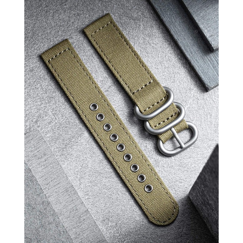 BINLUN Watch Band, Canvas Watch Strap, Quick Release Cloth Watch