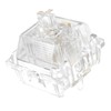 DUROCK Ice King Tactile Switches, 68g Progressive Spring Transparent Clear