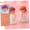 Artibetter 16 Pcs Praying Angel Girl Car Accessories Fairy Figurines