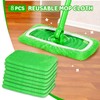 AmaVins 8-Pack Reusable Microfiber Mop Pads for 10-12" Mops