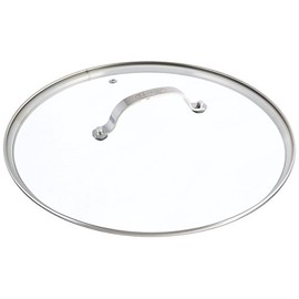 Gotham Steel Clear Tempered Glass Vented Lid - Prevents Pots and Pans from Messy Spillovers (12.5-inch Lid)