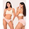 BAMBOO COOL Womens Underwear High Cut Briefs Breathable Moisture-Wicking Hipster
