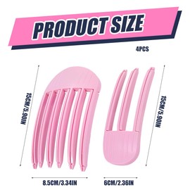 OHREN 4 Stück Volumenclip, Haarwurzeln Lifting Clips, Volumen Haarspangen für Fluffige Pony und Hohe Krone Frisur