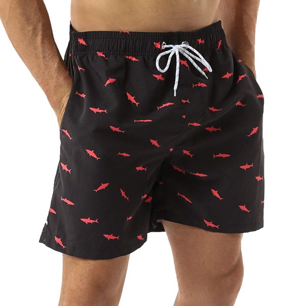 SILKWORLD Men's Swim Shorts Quick Dry Athletic Beach Trunks with