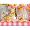 sunepany 2 Pcs Red Gingham Tablecloth 54 × 108 Inches