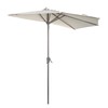 Verano Garden Patio Umbrella 9ft half Round Outdoor Table Market
