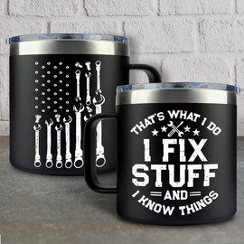 Birthday Gifts for Men Unique - Dad Birthday Gift, Gifts for Dad for Birthday, Fathers day, Christmas - Cool Mens gifts Ideas, Mens Birthday Gift Ideas - for Him, Grandpa, Handyman, Men Mug 14 oz