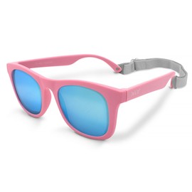 JAN & JUL Girls Sunglasses for Kids, UV400 Protection with Adjustable Strap (M: 2-6 Years, Peachy Pink Aurora)