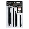 WellCut Reciprocating Saw Blade Set, 10 Pieces, for Wood, Plastic