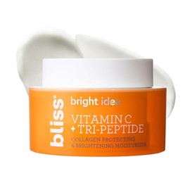 Bliss Vitamina C + Suero Iluminador de Tri-Péptidos | Suavizante con Esqualano & Potenciadores de Hidratación | Crema Facial Antiedad para Colágeno y 