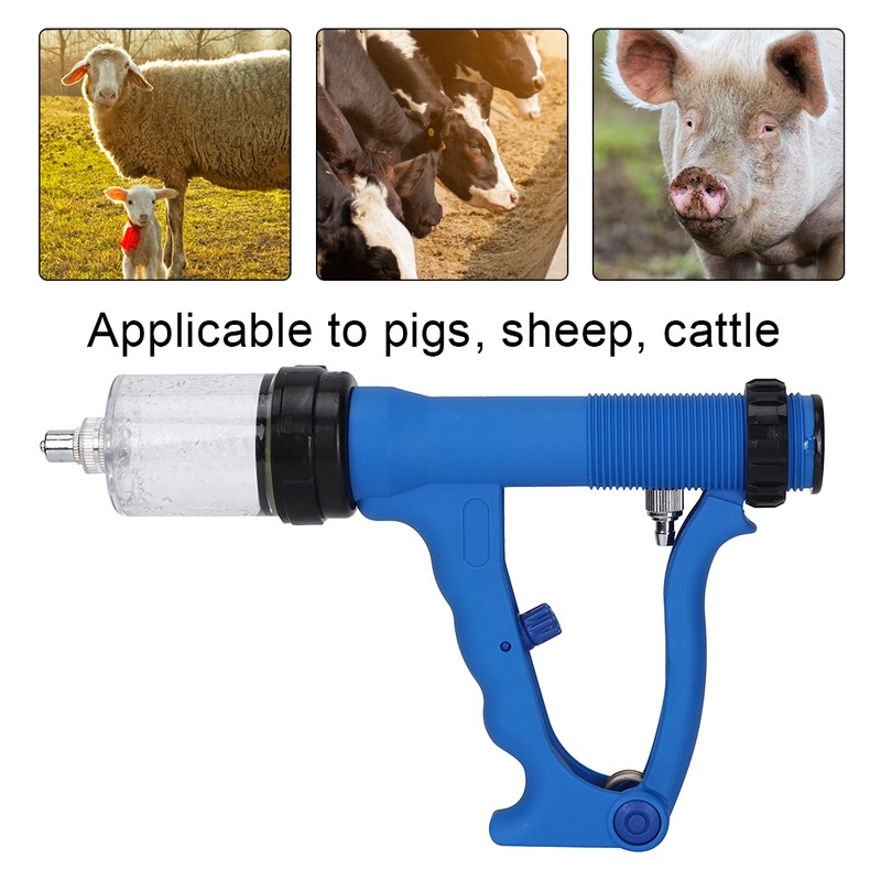 50ml Adjustable Continuous Syringe Vaccine Injector Machine for Pig Sheep