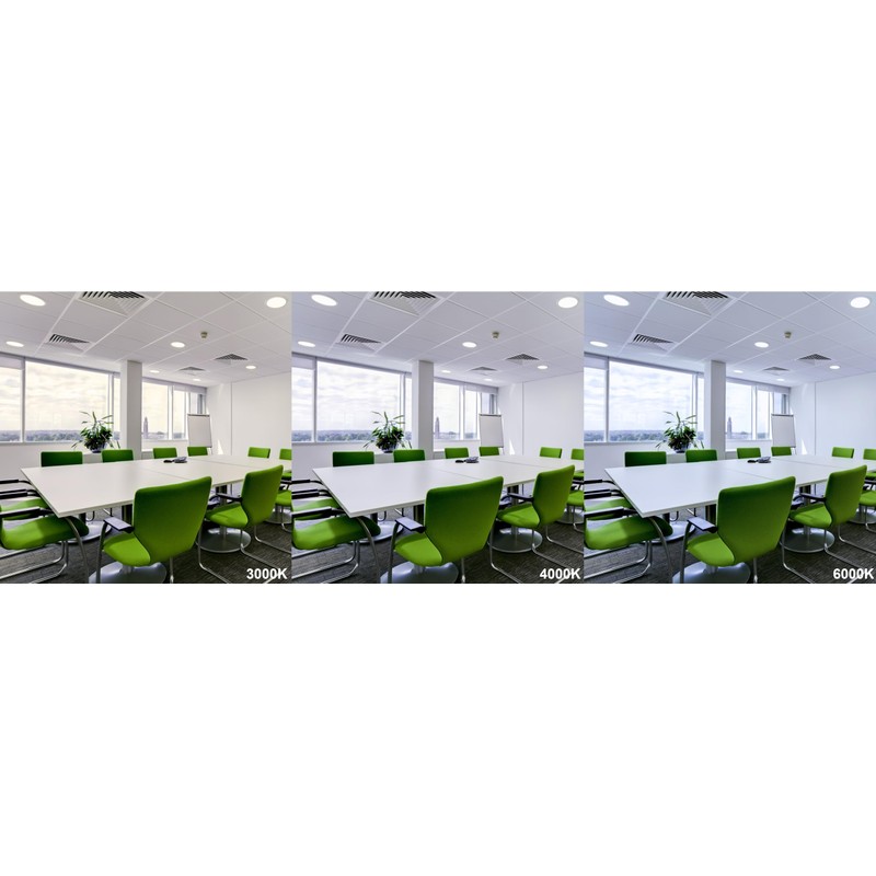 Bright Source LED Round Panel Downlight, 20w Slimline Recessed Ceiling