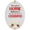 White Cockapoo Dog Christmas Ornament 2025 - Its Not A