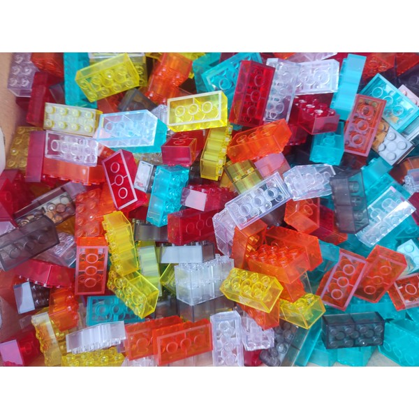 M4D 50 Building Blocks Transparent Neon 3001 Transparent Purple Blue