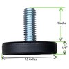 SINGTAN - Niveladores de muebles de base de 1.5 pulgadas,