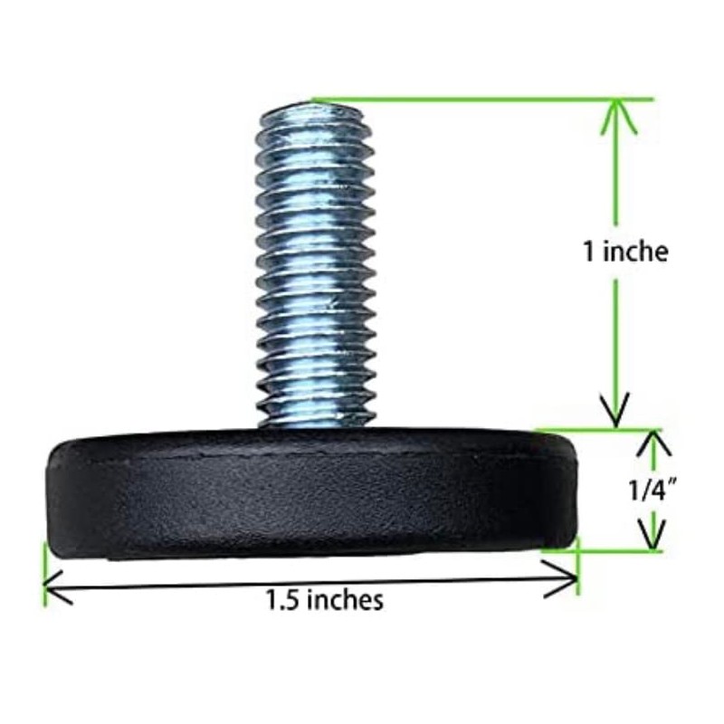 SINGTAN - Niveladores de muebles de base de 1.5 pulgadas,