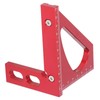 3D Mitre Angle Ruler Aluminum Alloy Professional Red 45 Degree