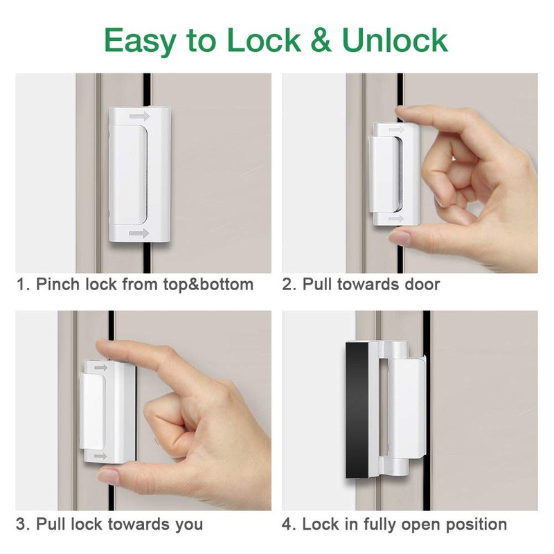 Home Security Door Reinforcement Lock - Safety Child Proof Door