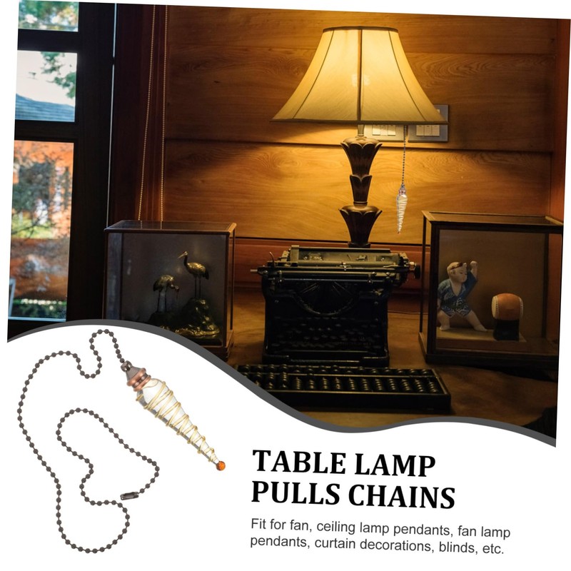 Operitacx Lighting Beaded Pull Chain Ceiling Fan Pendant Decor Replacement