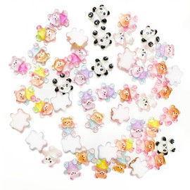 WELANE 3D Nail Art Charms, 20 PCS Cute Bear Charms for Nail Decoration, DIY Crafts (7 Styles)