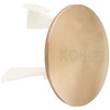 KOHLER Overflow Cap for Iron Plains Bathroom Sinks, Vibrant Brushed
