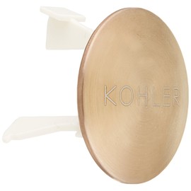 KOHLER Overflow Cap for Iron Plains Bathroom Sinks, Vibrant Brushed Bronze