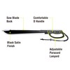 Kilimanjaro 24 Inch Machete Serrated Knife, Drop Point Tip to