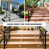 Upgrade 3 Steps Black Handrail & Indoor Stair Railing Kit,