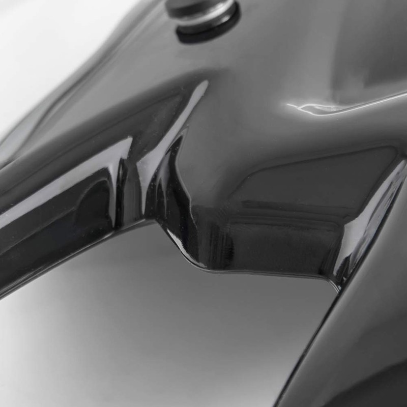 Motorcycle Windshield Deflector with Bracket Double Bubble Windscreen Fit for