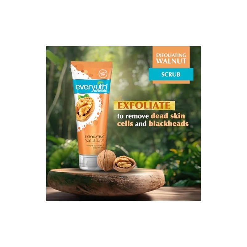 Everyuth Naturals Exfoliante de nogal, 200 g