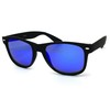 RAKOSTA c97800 Soft Horned Rim Matte Finish Mirrored Retro Sunglasses