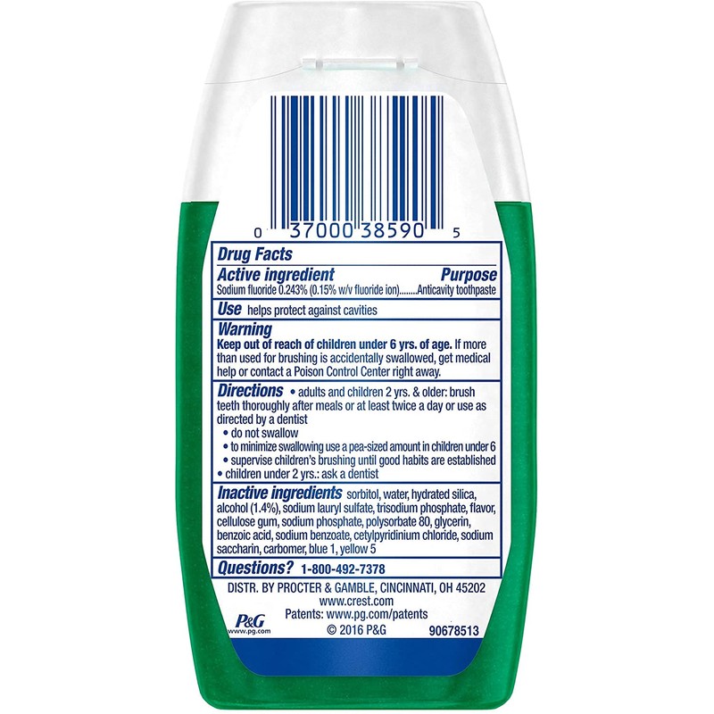 Crest Complete Whitening Plus Scope Tartar Control Toothpaste, Minty Fresh