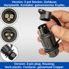 3 Pin Adapter Plug, 1 Piece, Hard Plastic Housing, 3