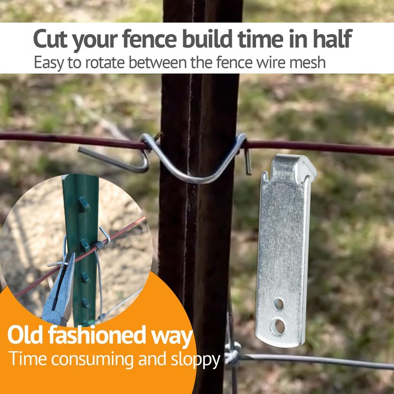 Quantfire Fence Wire Twister for T Post Clips, Barb Wire