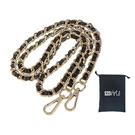 123Arts Chain Strap Iron Replacement Strap Handbag Shoulder Strap Bag Accessories with Drawstring Bag