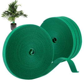 4 Roll Plant Tape,131 Ft Green Garden Tape,Twist Tie for Plants 1/2",Reusable Adjustable Plant Supports for Climbing Plants,Plant Gardening,Home,Office
