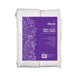 Diane Terry Cloth Neck Strips – 36 Pack – Fast Drying Towel for Neck – Use at Barber Shop, Salon, Spa, Extra Durable, Absorbent, White, D8320